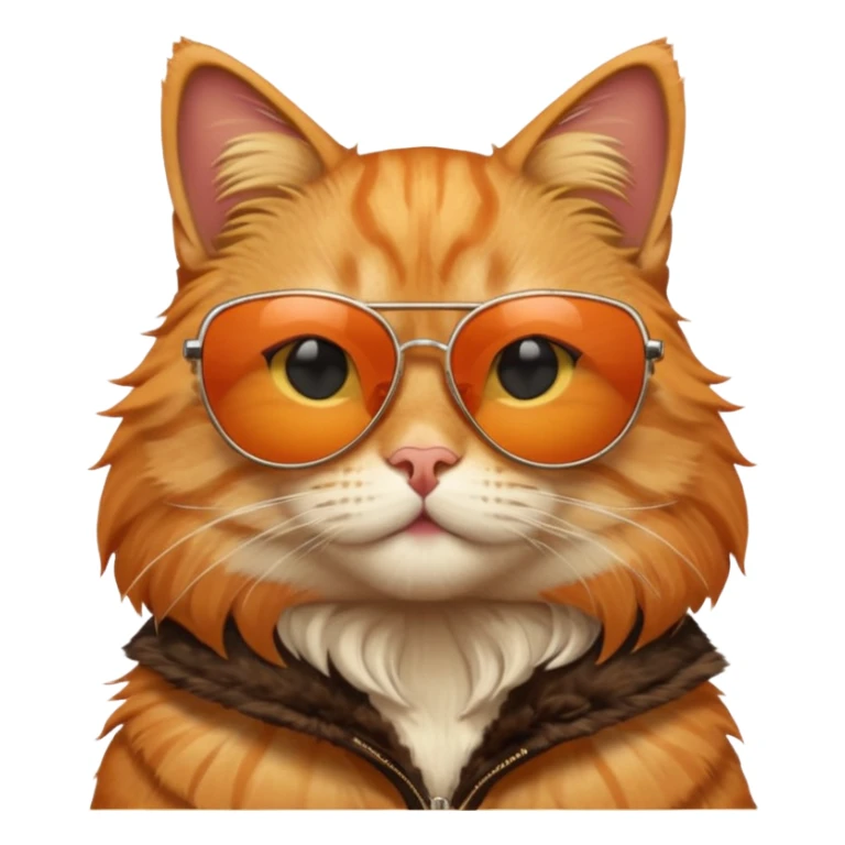 Cat with sunglasses sticker