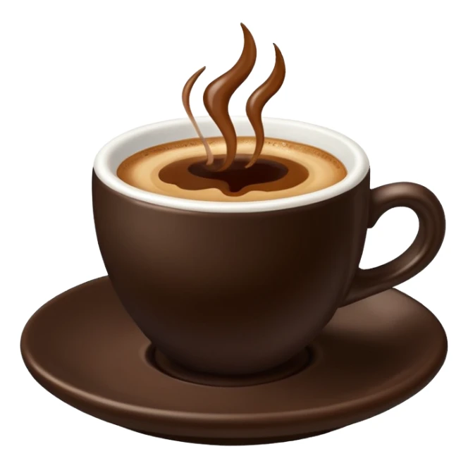 shot of espresso in ceramic sticker