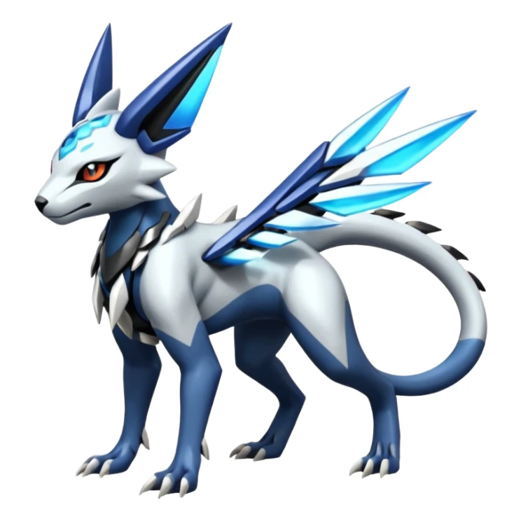 Genet-Absol-Dialga-Kyurem-Zeraora-Primagen-fusion-creature  sticker