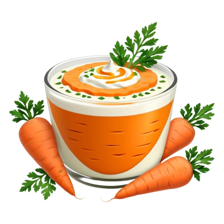 Traditional Turkish carrot yogurt mezze sticker