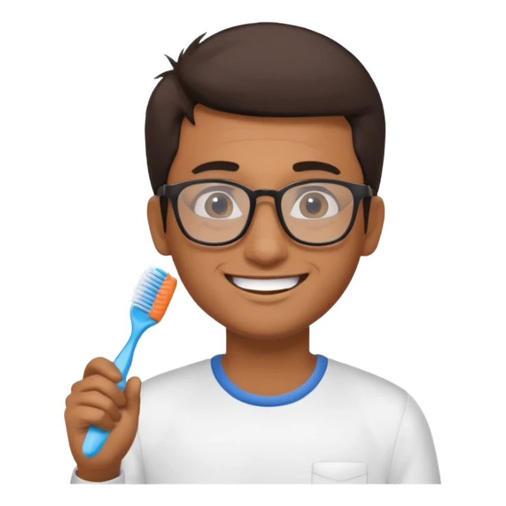 a guy thats from India and has tooth brush hair and looks like a nerd sticker