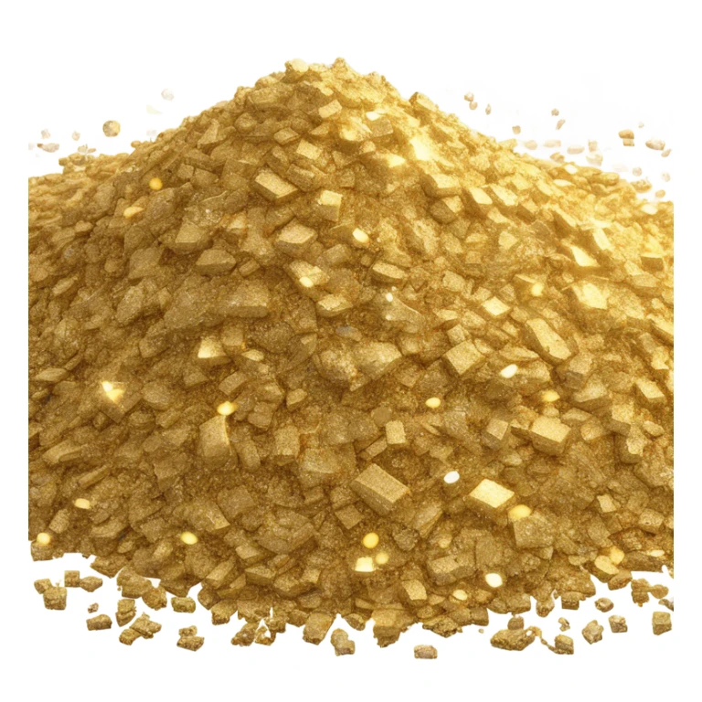 pile of gold dust sticker