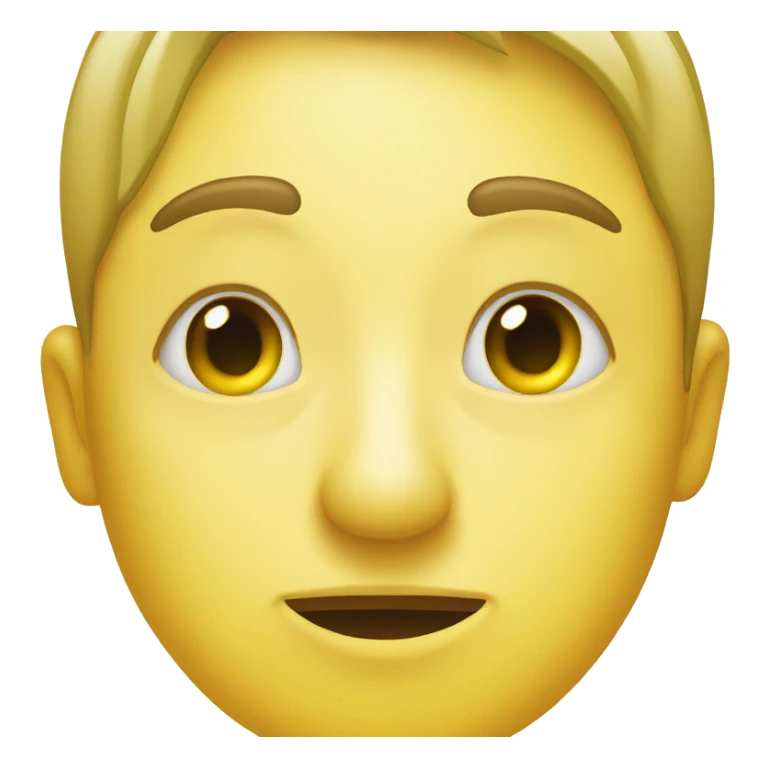 normal yellow emoji with cucumbers on eyes sticker