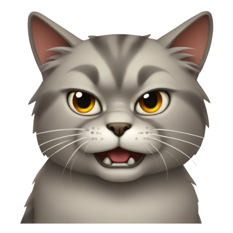 Angry cat sticker