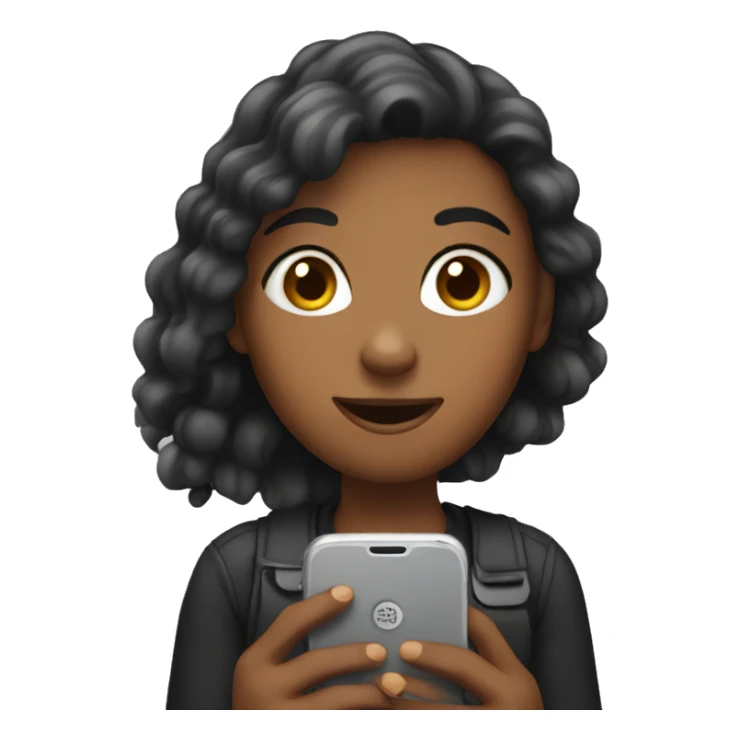 girl with phone  sticker