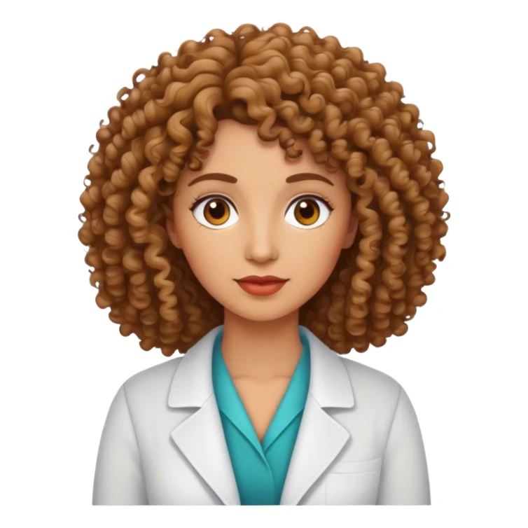 Curly woman is a psychologist  sticker
