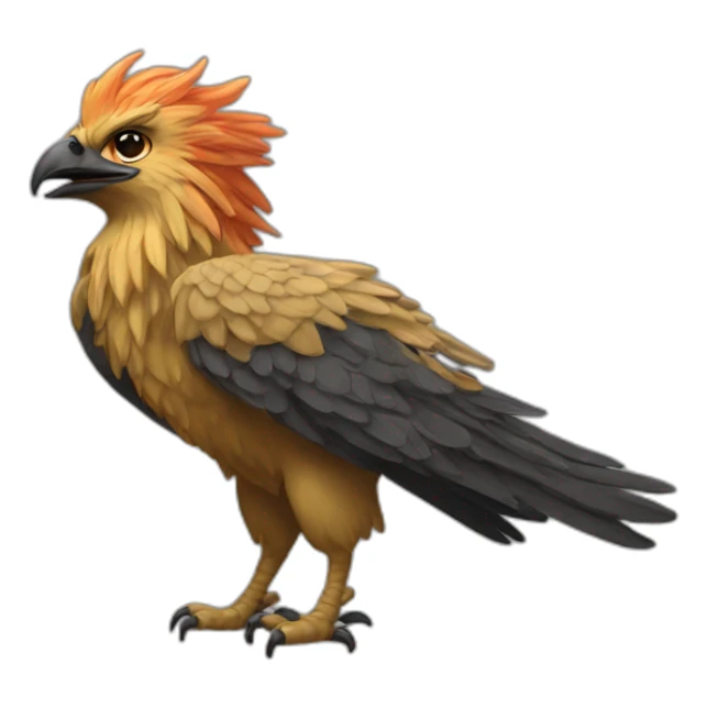 Griffon flamboyant  et inspirant, simple  sticker