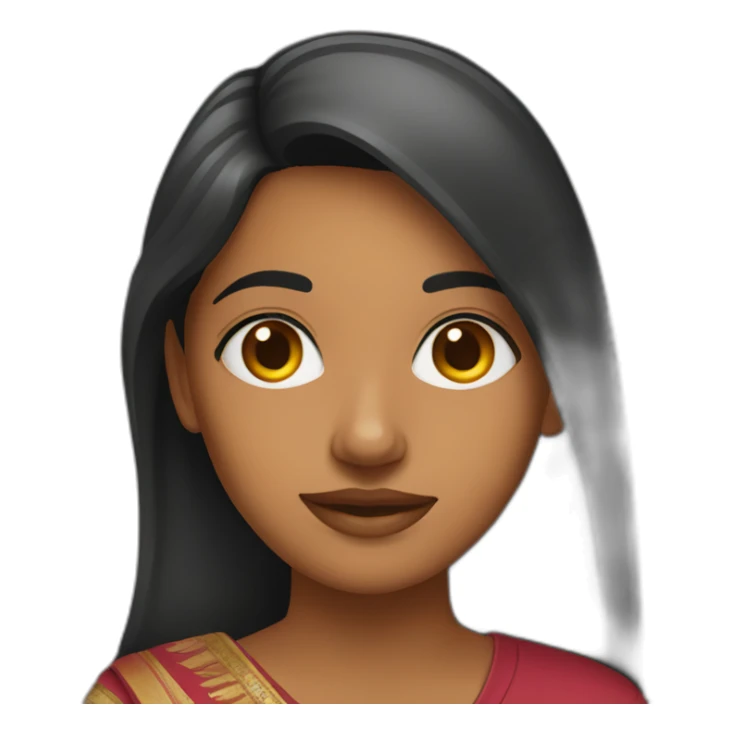indian young woman sticker