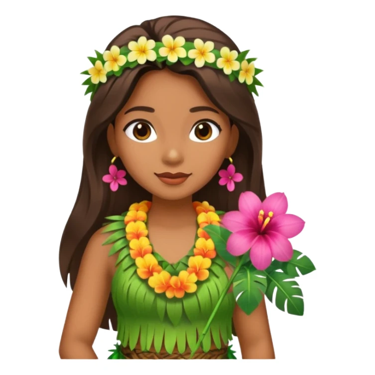 Hawaiian Hula Girl sticker