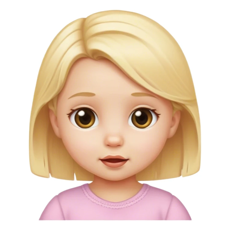 blonde baby girl sticker