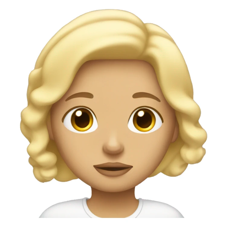 blonde girl sleepin in bed  sticker