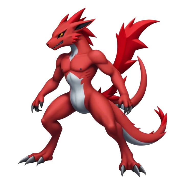Edgy Cool Beautiful Guilmon-Zoroark full body sticker