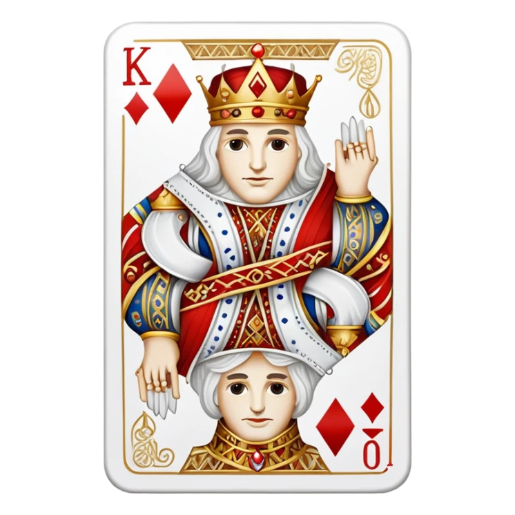 white king of diamonds emoji sticker