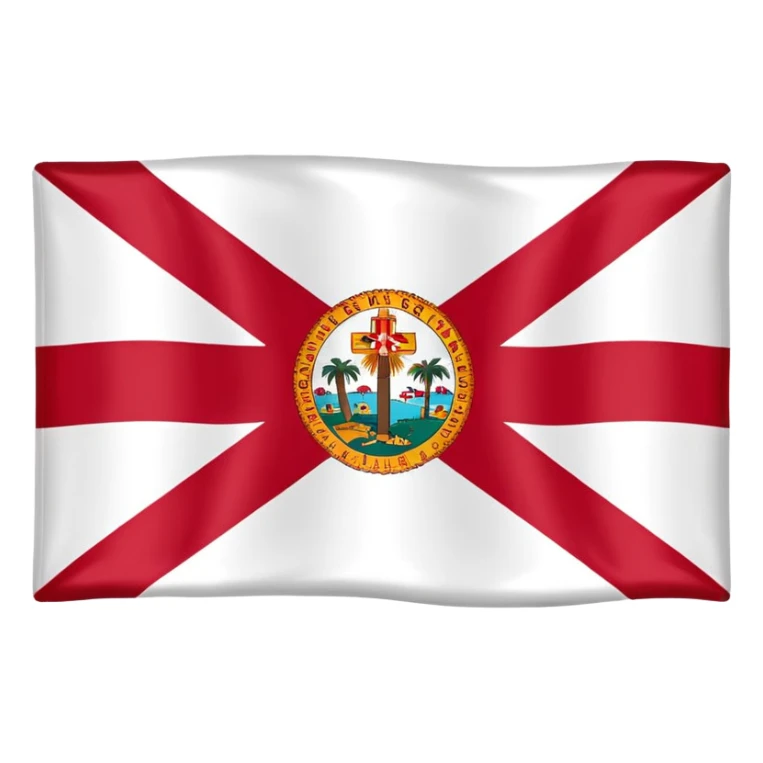 Creat an emoji of the state flag of Florida sticker