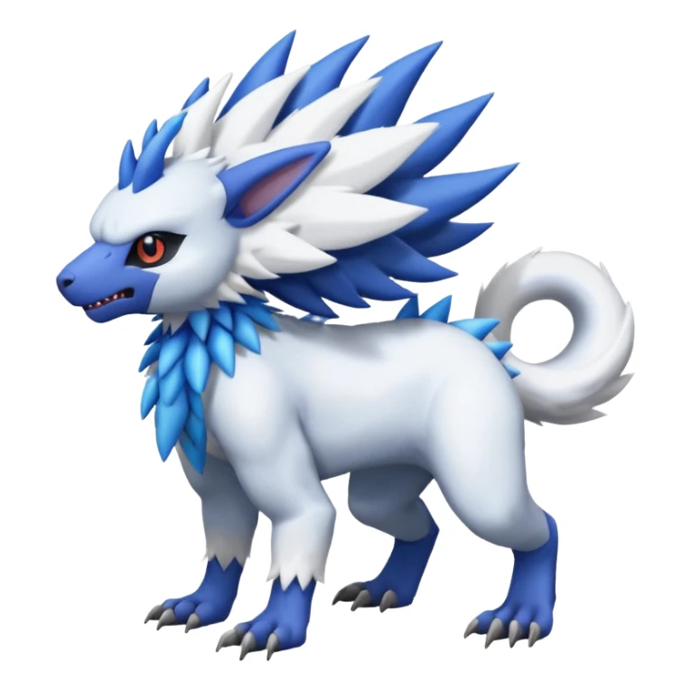 Garurumon-Trico-Absol-fusion-creature (full body sticker