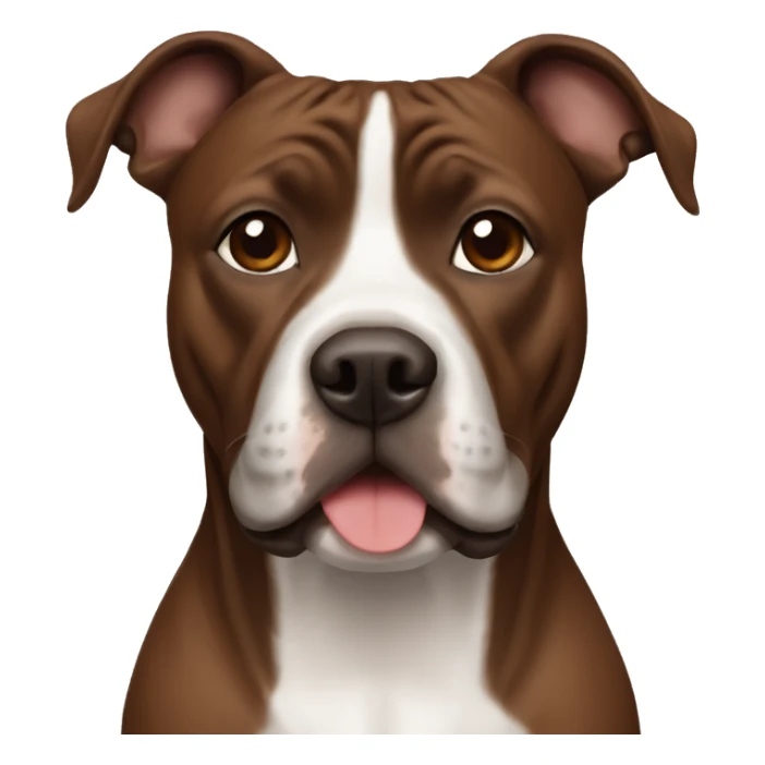 brown staffordshire terrier sticker