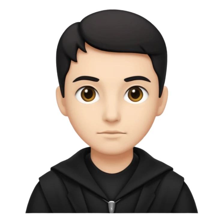 time traveler in black clothes sticker