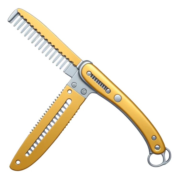 Navaja mariposa tipo peine sticker