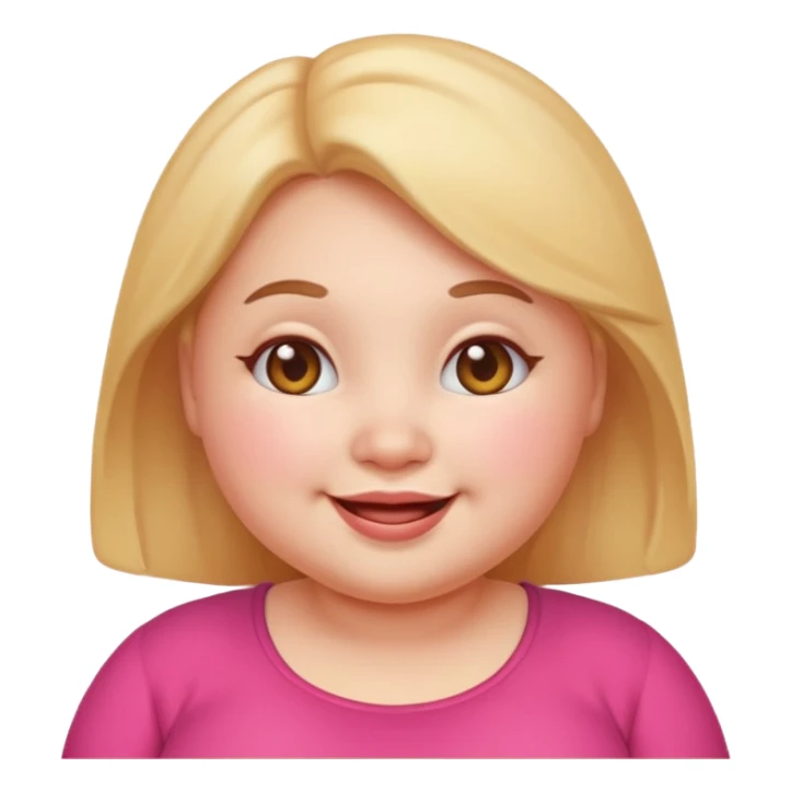Cute emoji femal chubby sticker