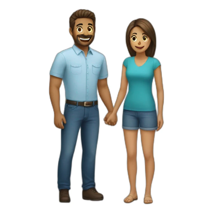 Me and my wife sticker