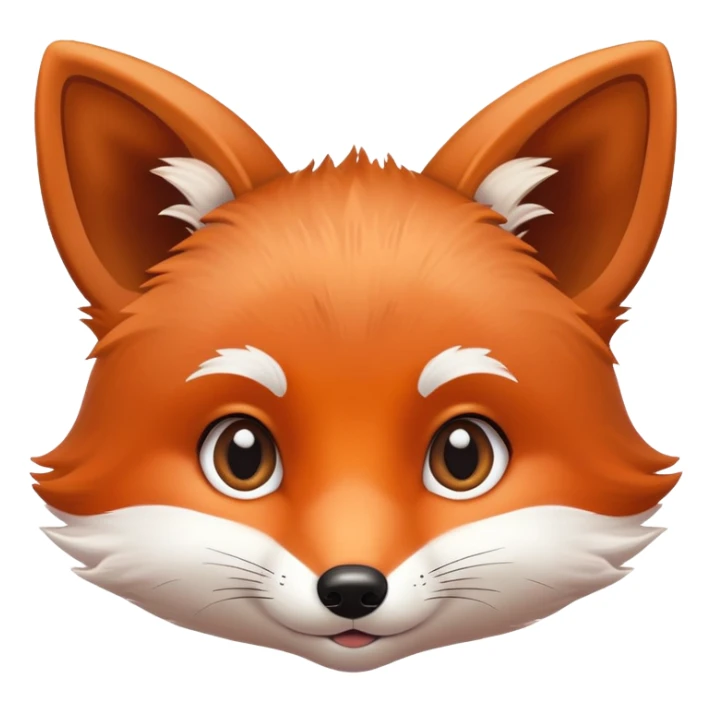 Cute baby fox, cute big eyes sticker
