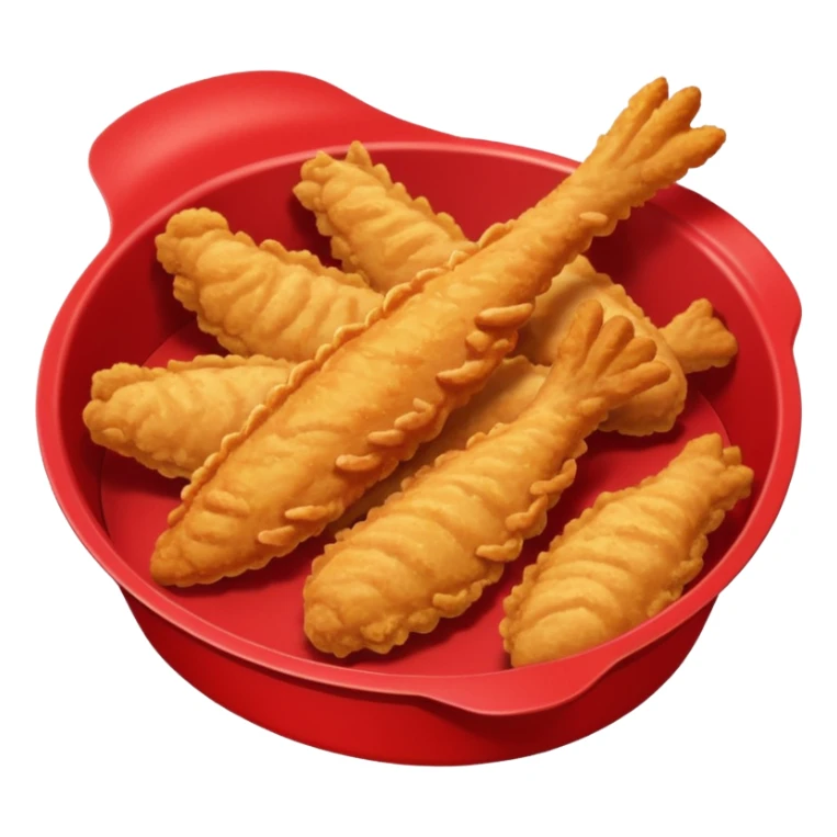 chicken tenders in a red paper tray  sticker