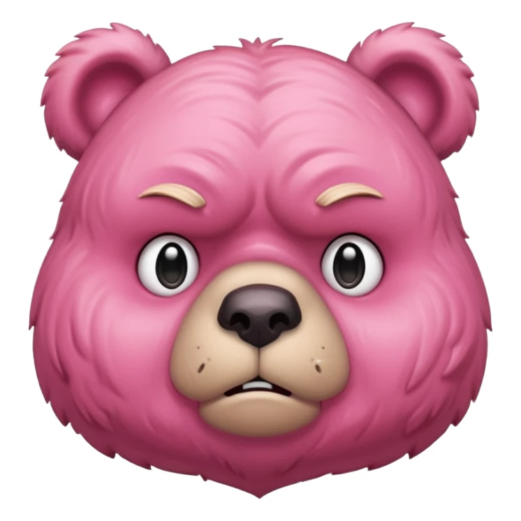 Osito gruñosito rosado sticker
