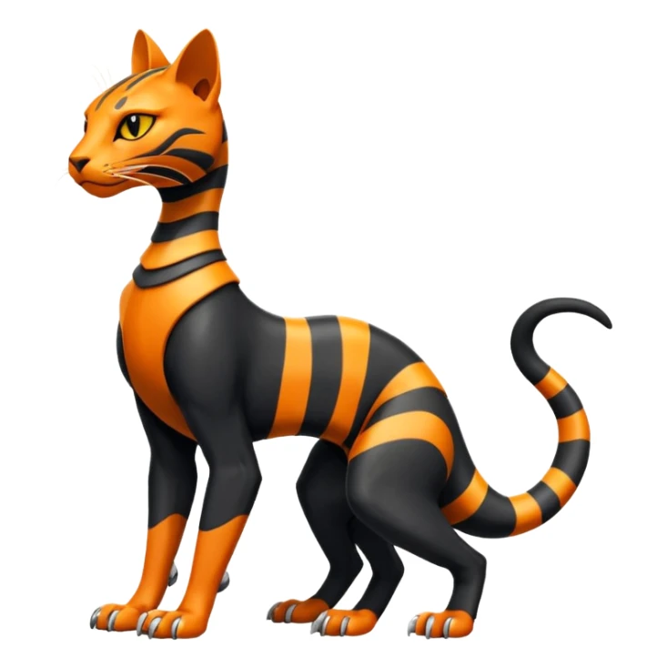 Salandit-Bastet-Fakémon-hybrid-creature (full body)  sticker
