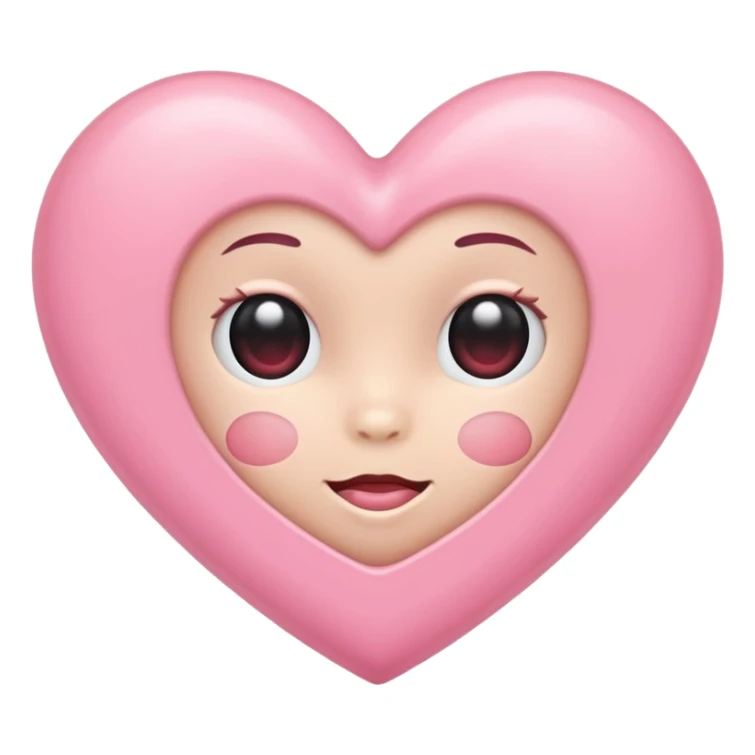 Baby pink heart  sticker