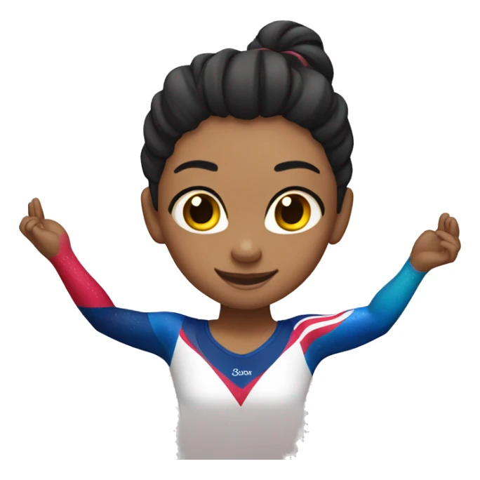 summer olympics girl beam gymnastics sticker
