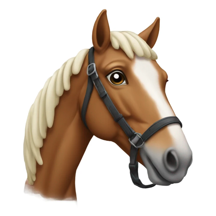 Horse on powdred sugar sticker