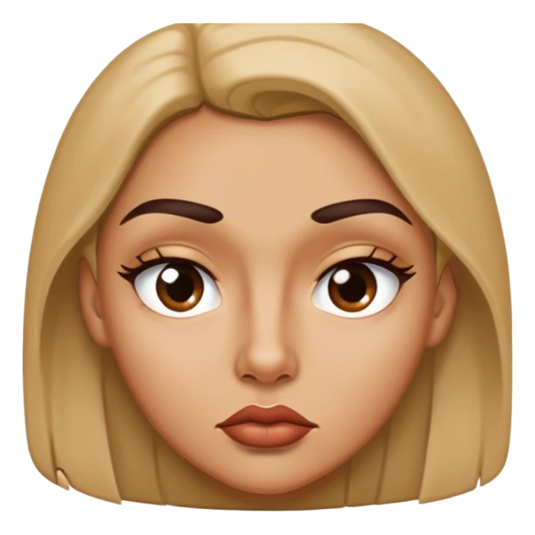  One eyebrow raised, lips pursed, slight side-eye as if investigating a crime. sticker