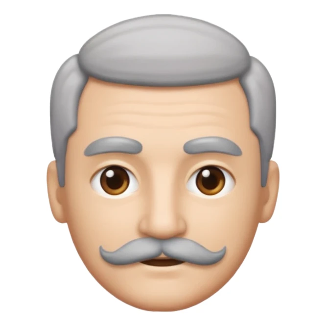 The  🥸 emoji but with gray eyebrows and mustache sticker