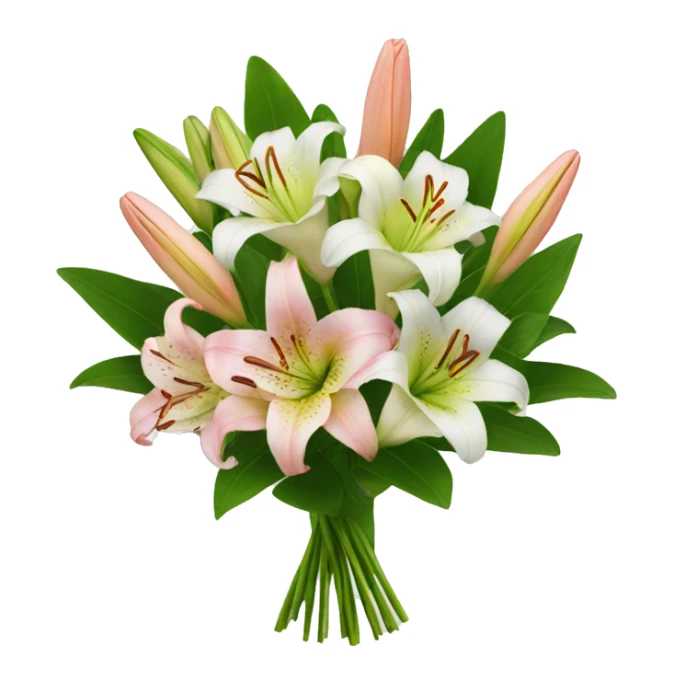 lilies bouquet sticker
