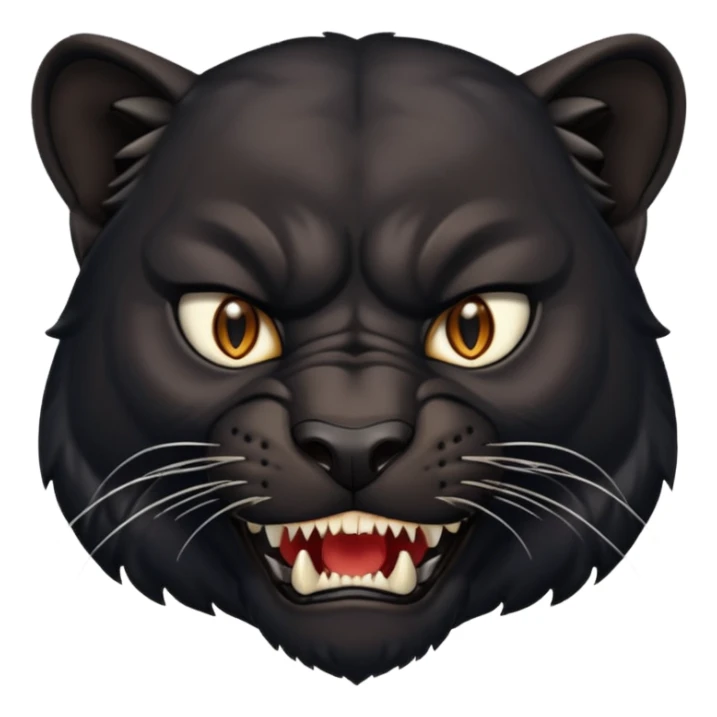 cara de una pantera enojada animal sticker