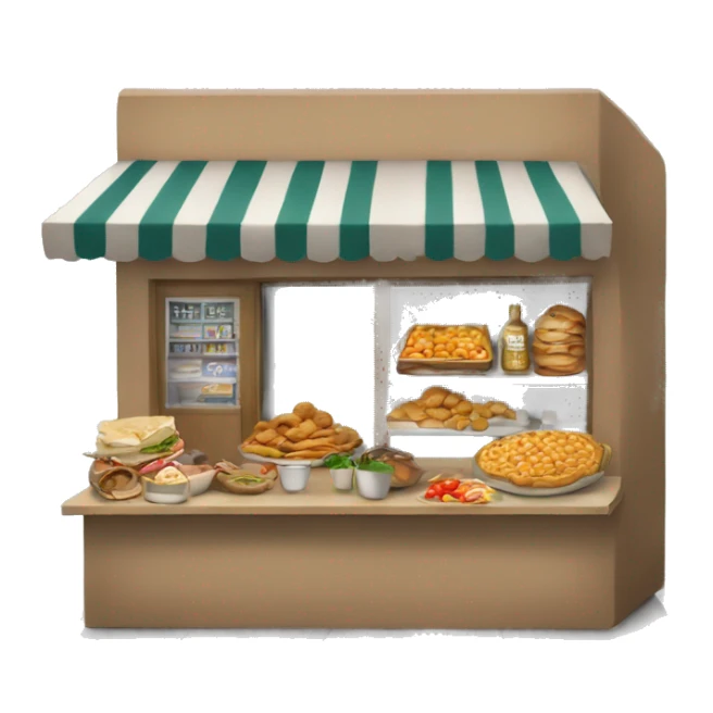 Greek street food shop sticker