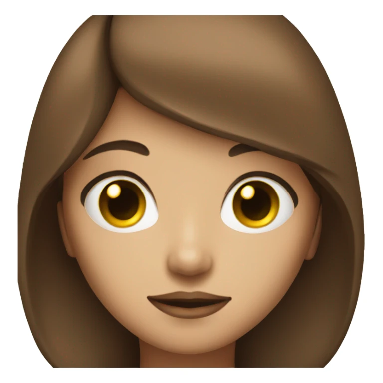 Psychic girl with brown hair  sticker