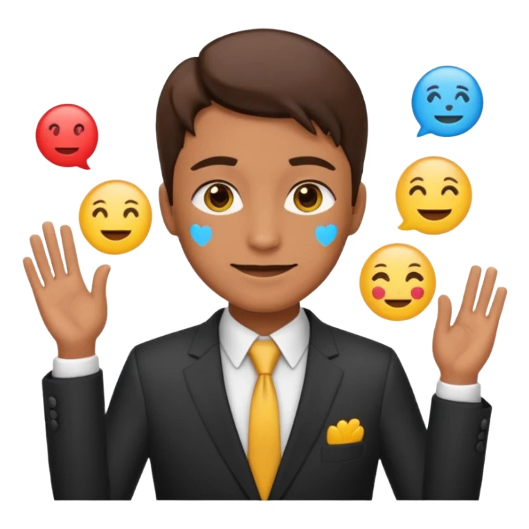 sales worker 30 faces of emojis sticker