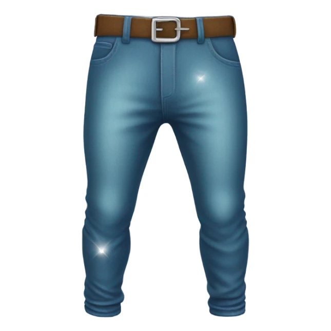 a pair of pants with diamonds sticker
