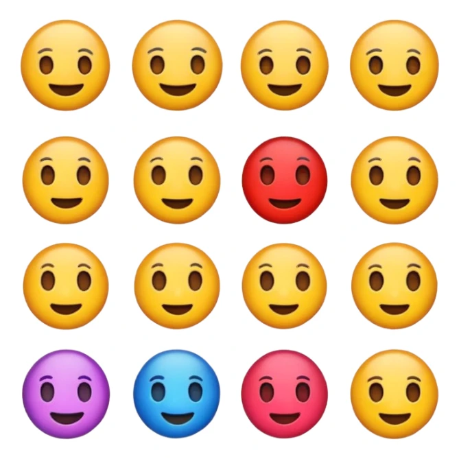 A 6 emoji next to a 7 emoji sticker