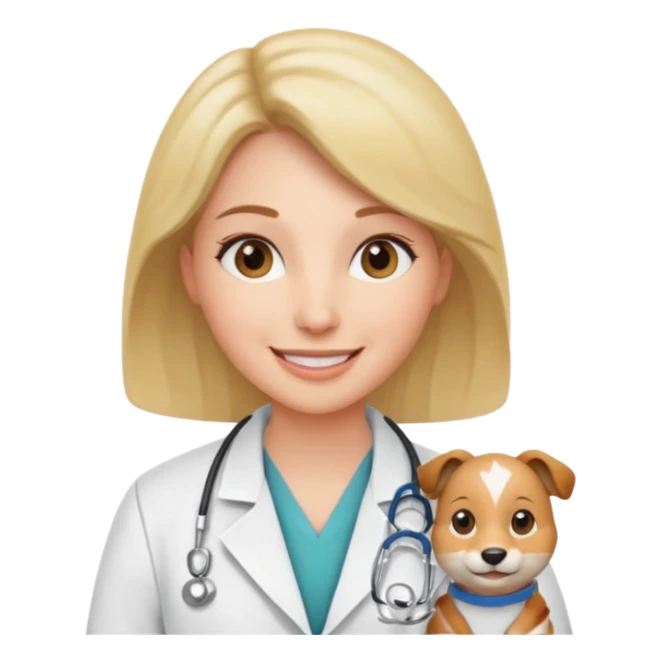animal vet doctor woman sticker