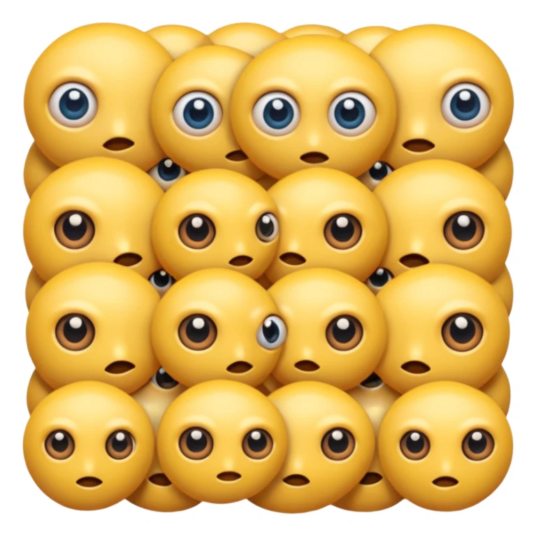 large skin surface with dozens of eyes sticker