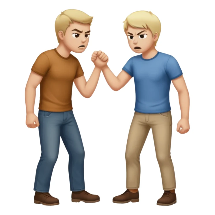 A person getting spank in the butt by another person  sticker