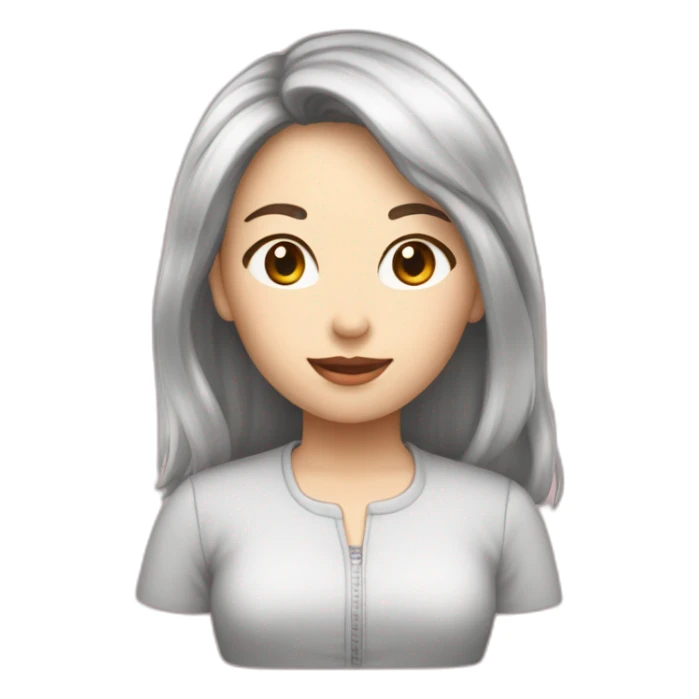 femme sino caucasienne 38nas sticker