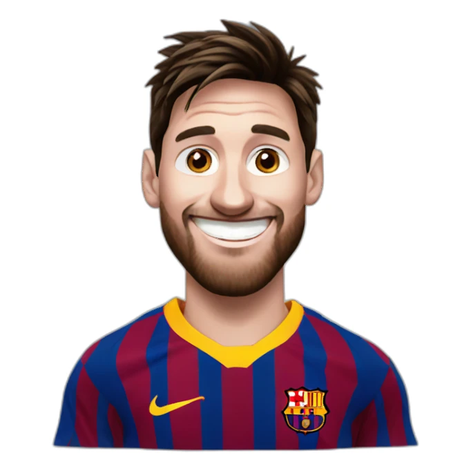 happy messi sticker