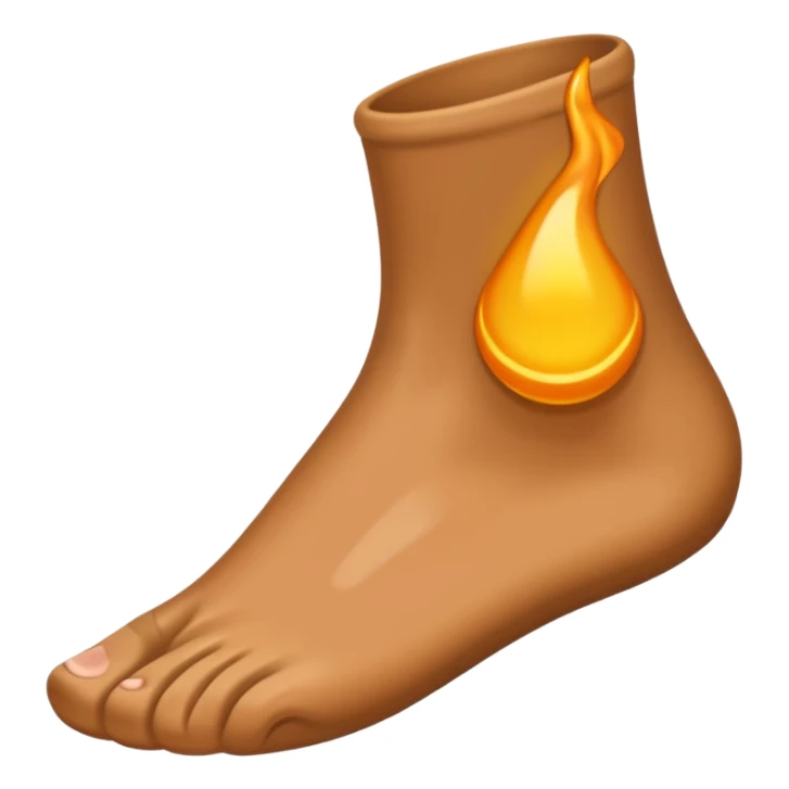creami un emoji di una caviglia sticker