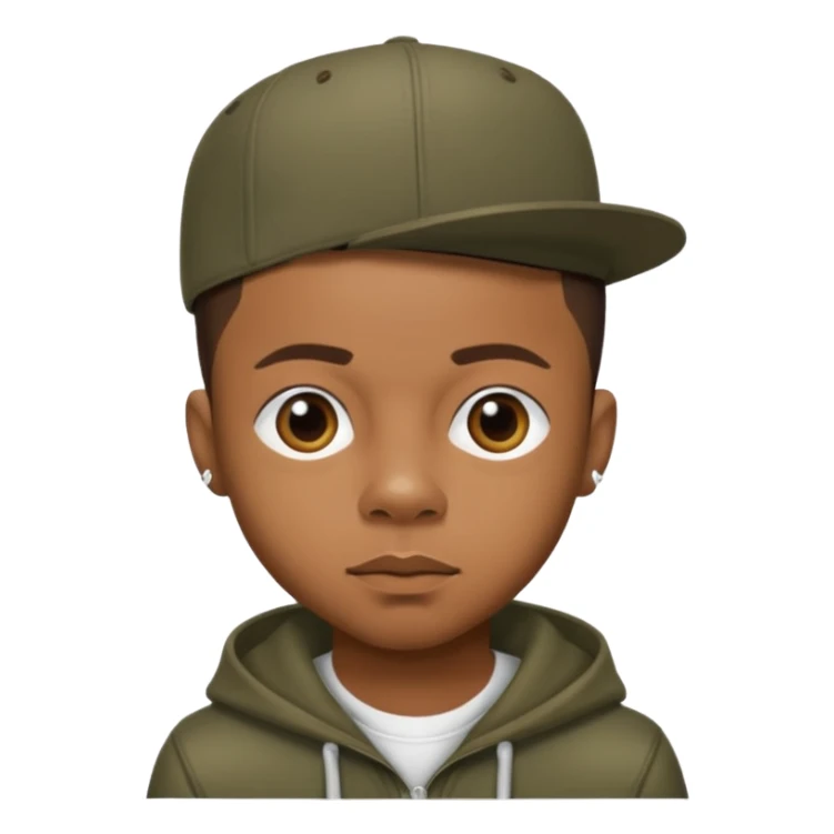 Shad "Bow Wow" Moss with dark brown hair sticker