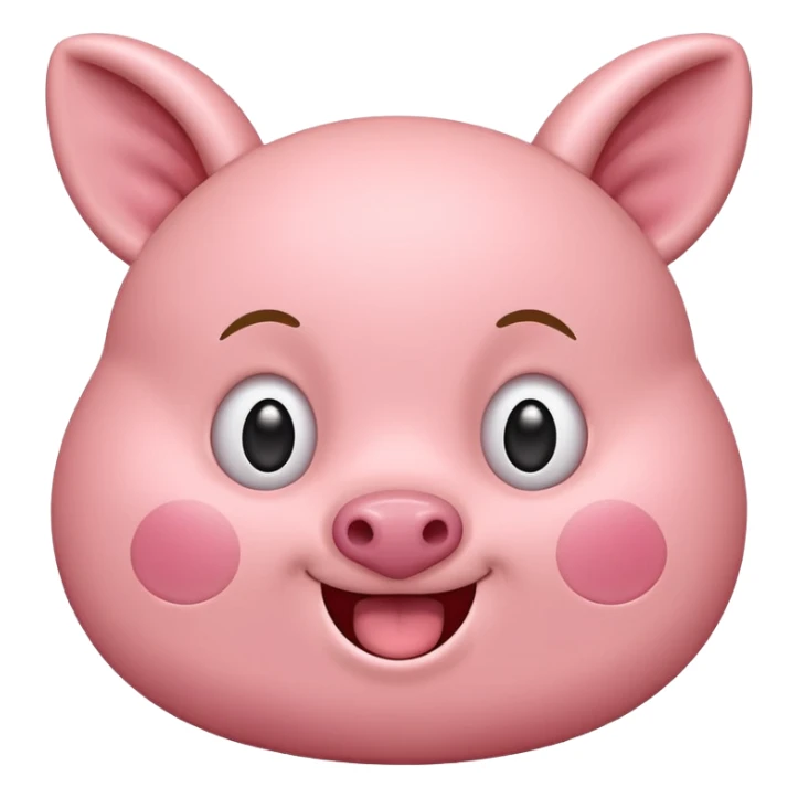 cute ham emoji that's excited or aggravated to encapsulate go ham sticker
