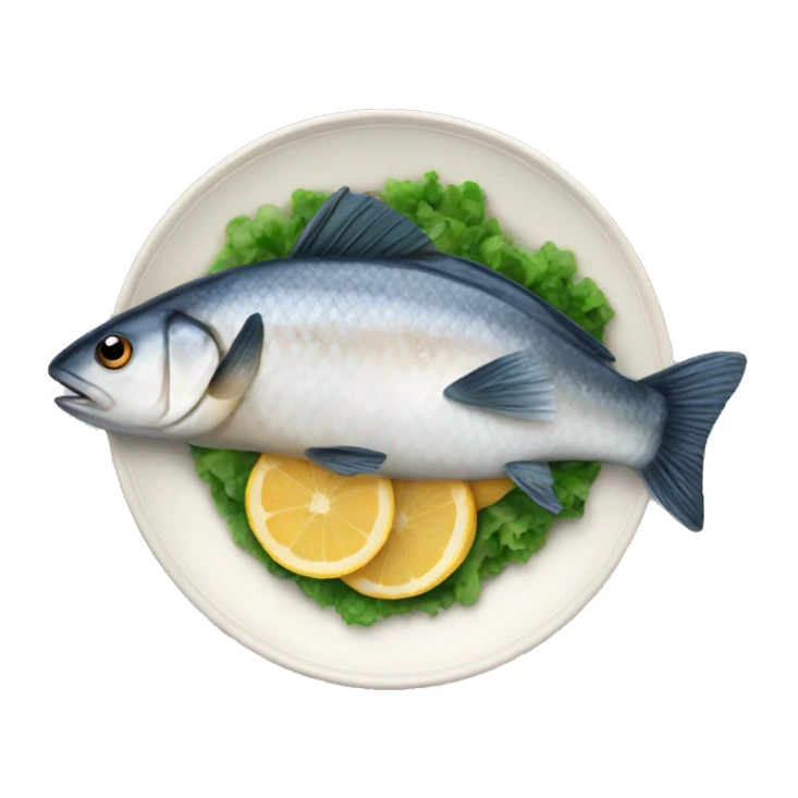 Fish dish sticker