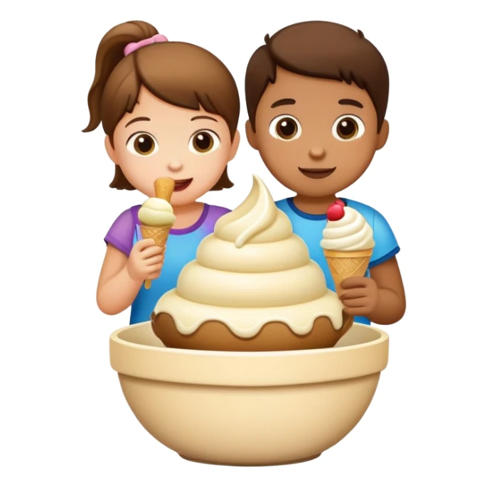 bowls with kids stacked sticker